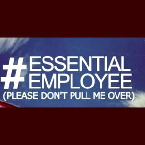 #ESSENTIALEMPLOYEE CAR DECAL